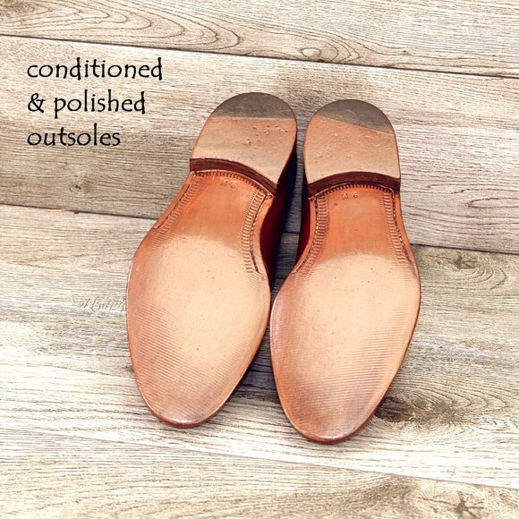 $695 Neiman Marcus GRAVATI Monkstrap 9 M Mahogany 17278 * add $15 new Trees - Picture 4 of 15